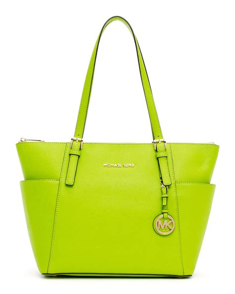 olive green michael kors tote|Michael Kors lime green handbag.